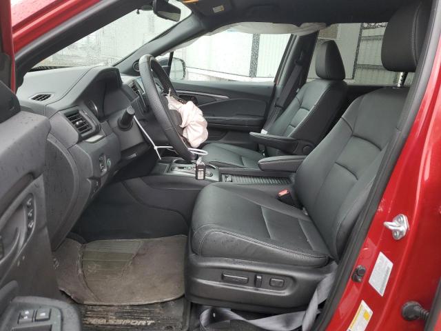 5FNYF8H58NB014138 - 2022 HONDA PASSPORT EXL RED photo 7