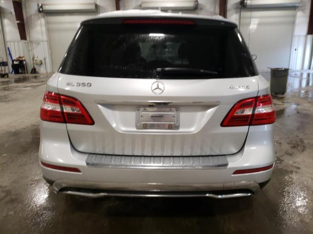 4JGDA5HB2CA043346 - 2012 MERCEDES-BENZ ML 350 4MATIC SILVER photo 6