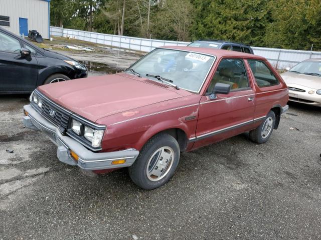 JF2AF53B4GE111808 - 1986 SUBARU GL 4WD BURGUNDY photo 1