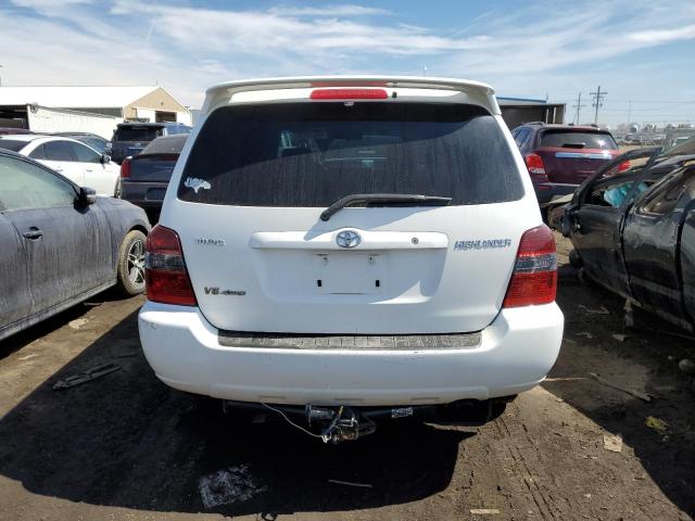 JTEEP21A070204551 - 2007 TOYOTA HIGHLANDER SPORT WHITE photo 6