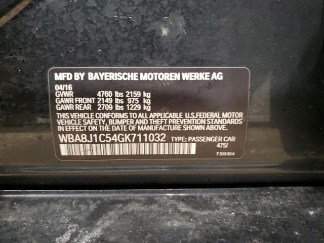 WBA8J1C54GK711032 - 2016 BMW 328 D XDRIVE BLACK photo 12