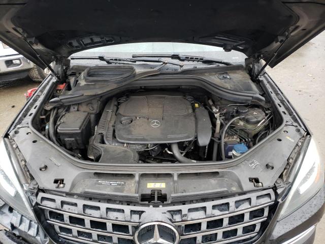 4JGDA5HB3FA593837 - 2015 MERCEDES-BENZ ML 350 4MATIC BLACK photo 12