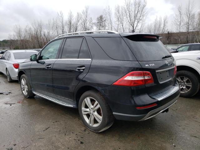 4JGDA5HB3FA593837 - 2015 MERCEDES-BENZ ML 350 4MATIC BLACK photo 2