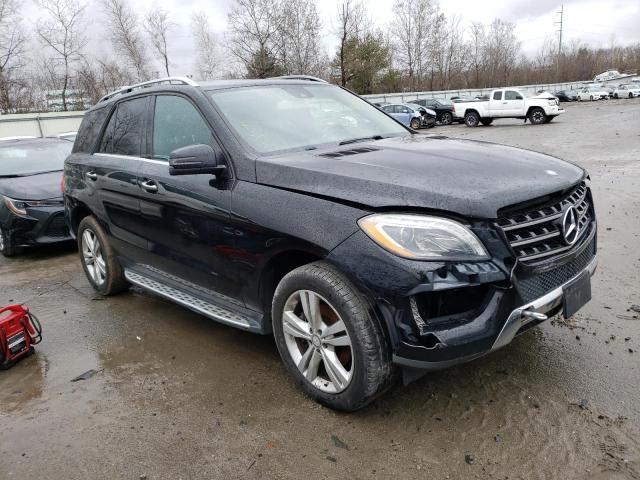 4JGDA5HB3FA593837 - 2015 MERCEDES-BENZ ML 350 4MATIC BLACK photo 4