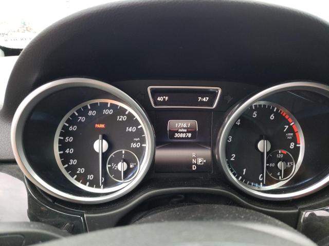 4JGDA5HB3FA593837 - 2015 MERCEDES-BENZ ML 350 4MATIC BLACK photo 9
