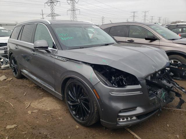 5LM5J7XC0MGL03622 - 2021 LINCOLN AVIATOR RESERVE GRAY photo 4