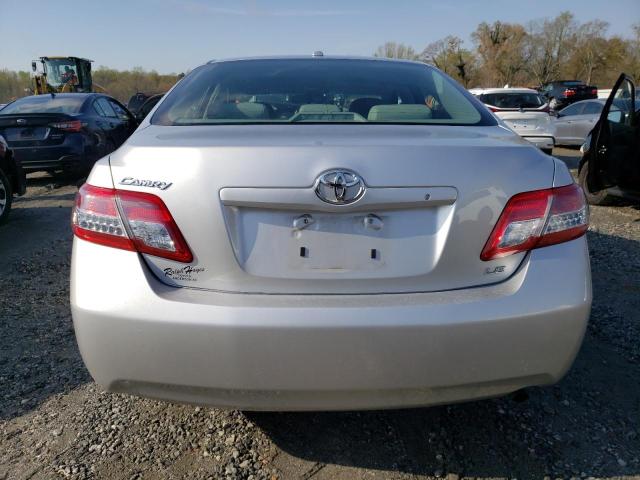 4T1BF3EK5BU155055 - 2011 TOYOTA CAMRY LE/X BASE SILVER photo 6