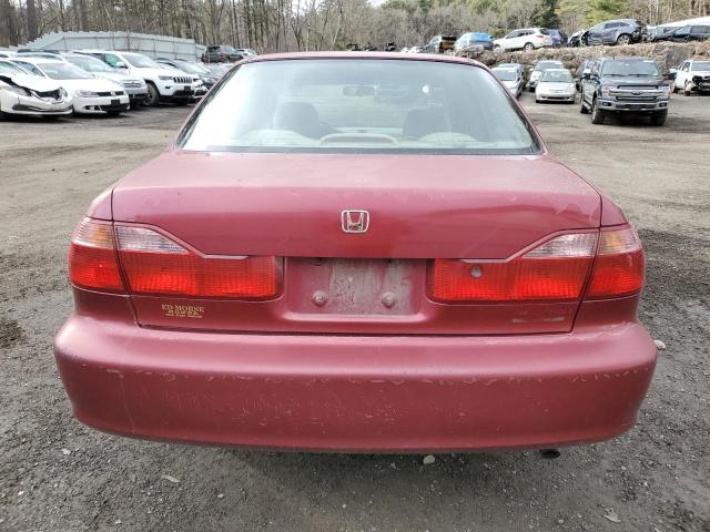 JHMCG567XYC022512 - 2000 HONDA ACCORD SE RED photo 6