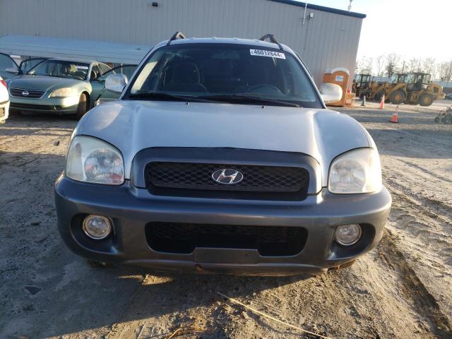 KM8SC13E14U673256 - 2004 HYUNDAI SANTA FE GLS SILVER photo 5