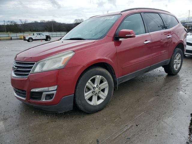 1GNKRJKD4DJ221886 - 2013 CHEVROLET TRAVERSE LT RED photo 1