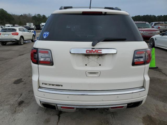 1GKKRTKD7EJ217017 - 2014 GMC ACADIA DENALI WHITE photo 6