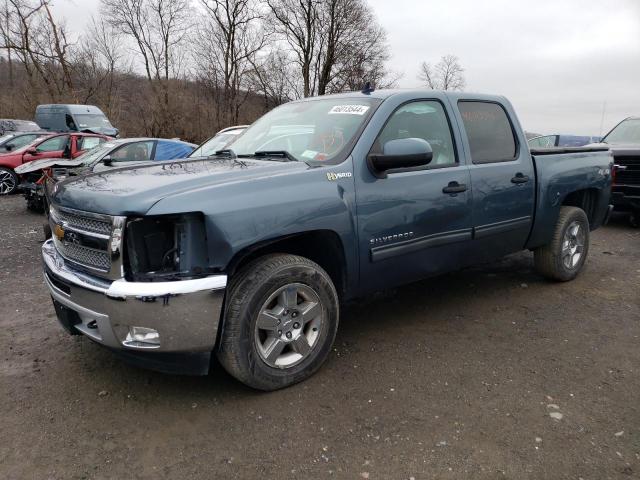 3GCUKUEJ6DG232673 - 2013 CHEVROLET SILVERADO K1500 HYBRID BLUE photo 1