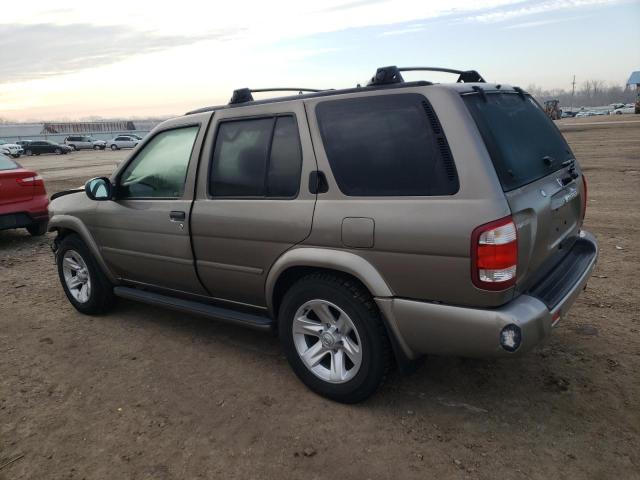 JN8DR09X02W664021 - 2002 NISSAN PATHFINDER LE 金色 照片 2