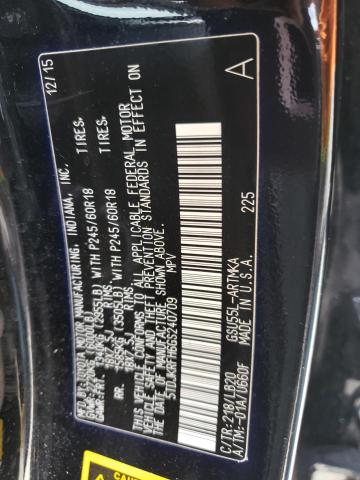 5TDJKRFH6GS240709 - 2016 TOYOTA HIGHLANDER XLE 黑色 照片 13