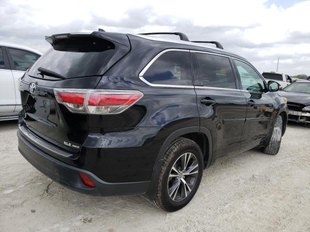 5TDJKRFH6GS240709 - 2016 TOYOTA HIGHLANDER XLE 黑色 照片 3
