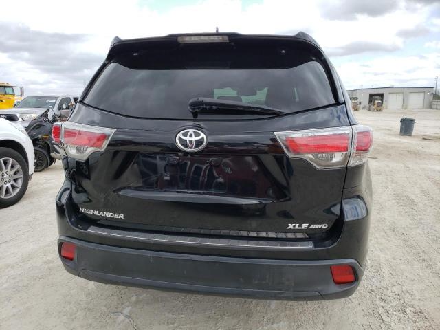 5TDJKRFH6GS240709 - 2016 TOYOTA HIGHLANDER XLE 黑色 照片 6