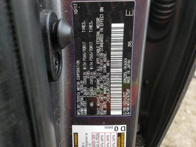 JTEBU5JR7J5504794 - 2018 TOYOTA 4RUNNER SR5/SR5 PREMIUM 灰色 照片 12