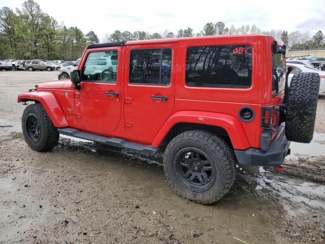 1C4BJWEG7GL224938 - 2016 JEEP WRANGLER U SAHARA RED photo 2
