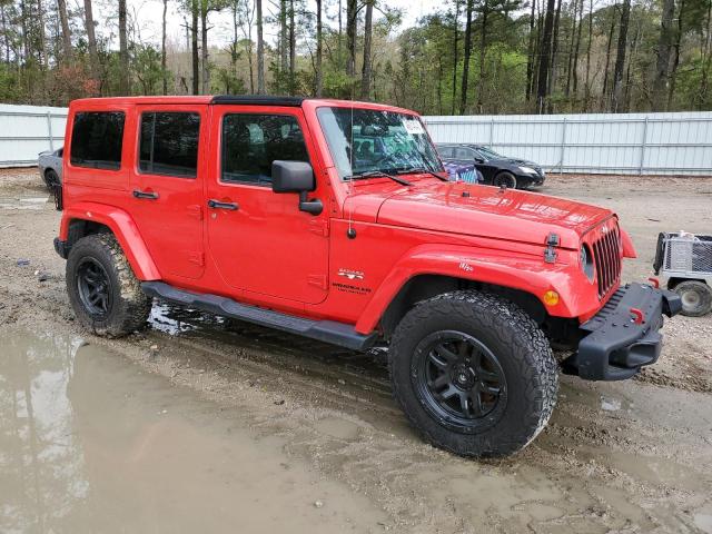 1C4BJWEG7GL224938 - 2016 JEEP WRANGLER U SAHARA RED photo 4