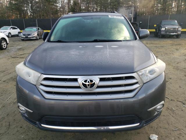 5TDZK3EH8DS135263 - 2013 TOYOTA HIGHLANDER BASE GRAY photo 5