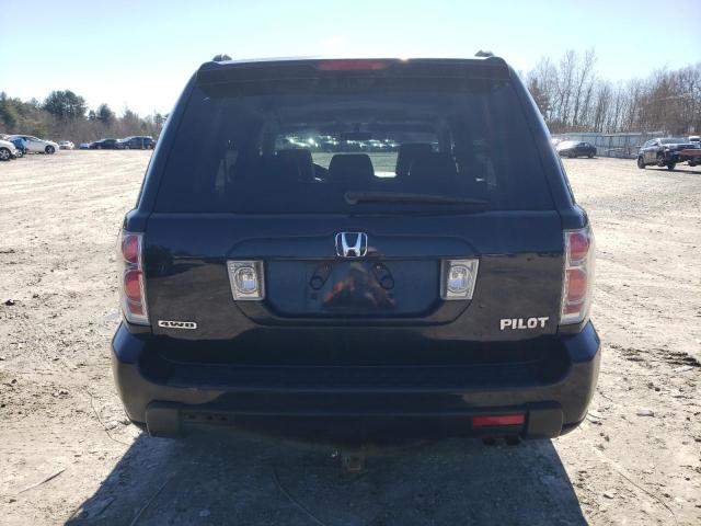 2HKYF18526H509011 - 2006 HONDA PILOT EX BLACK photo 6