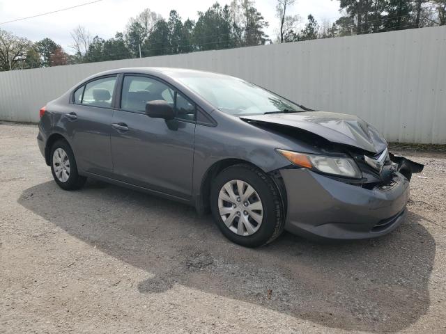 2HGFB2F5XCH598652 - 2012 HONDA CIVIC LX GRAY photo 4