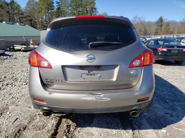 JN8AZ18W39W105834 - 2009 NISSAN MURANO S GRAY photo 6