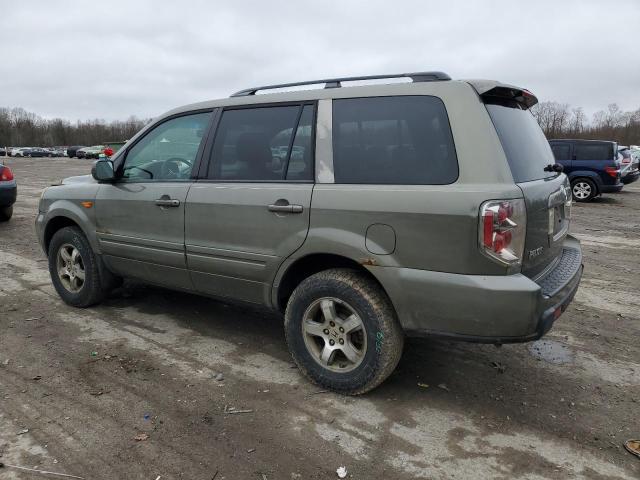 5FNYF18597B019486 - 2007 HONDA PILOT EXL GREEN photo 2