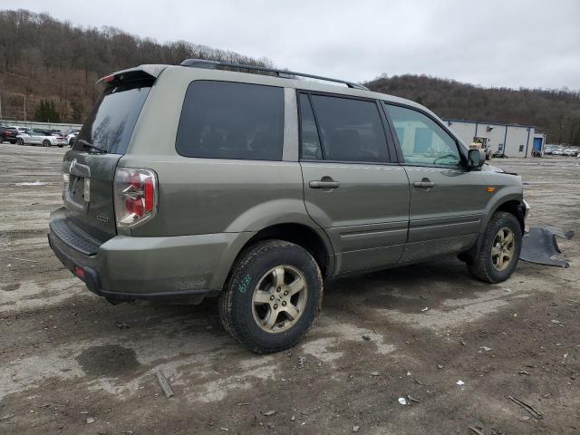 5FNYF18597B019486 - 2007 HONDA PILOT EXL GREEN photo 3