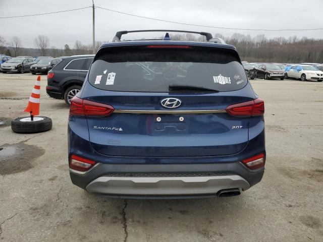 5NMS53AAXLH291369 - 2020 HYUNDAI SANTA FE LIMITED BLUE photo 6