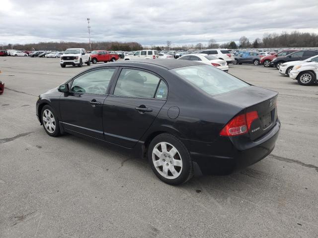 2HGFA15548H305754 - 2008 HONDA CIVIC LX BLACK photo 2