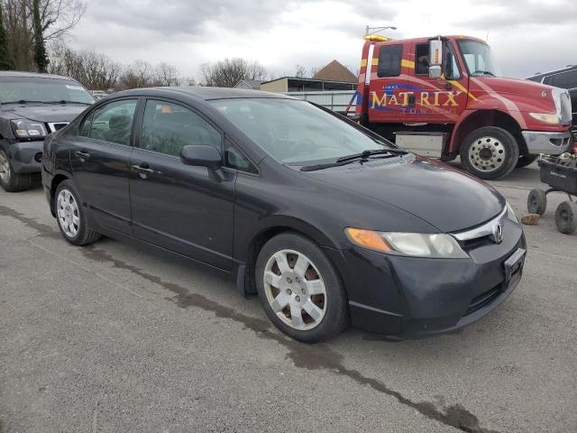 2HGFA15548H305754 - 2008 HONDA CIVIC LX BLACK photo 4