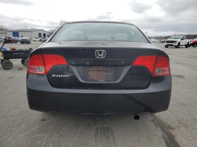 2HGFA15548H305754 - 2008 HONDA CIVIC LX BLACK photo 6