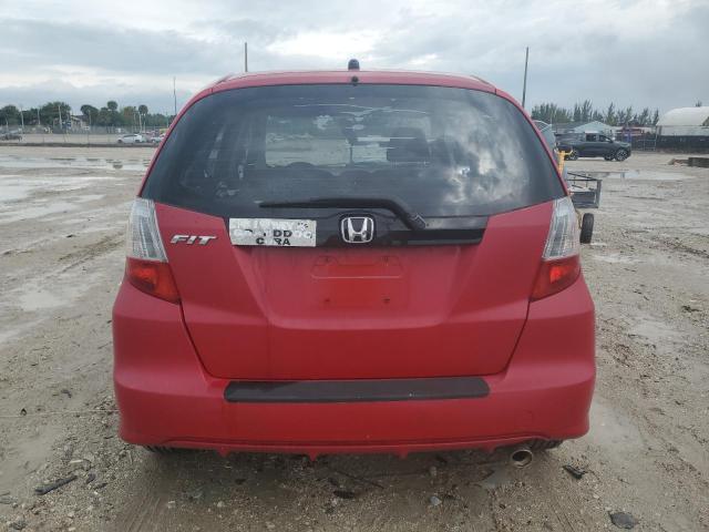 JHMGE8H66BC012919 - 2011 HONDA FIT SPORT RED photo 6