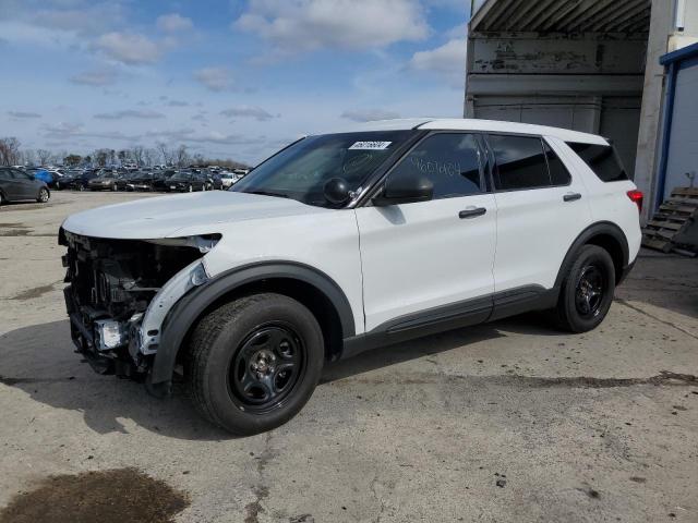 1FM5K8AB5MGB21355 - 2021 FORD EXPLORER POLICE INTERCEPTOR WHITE photo 1