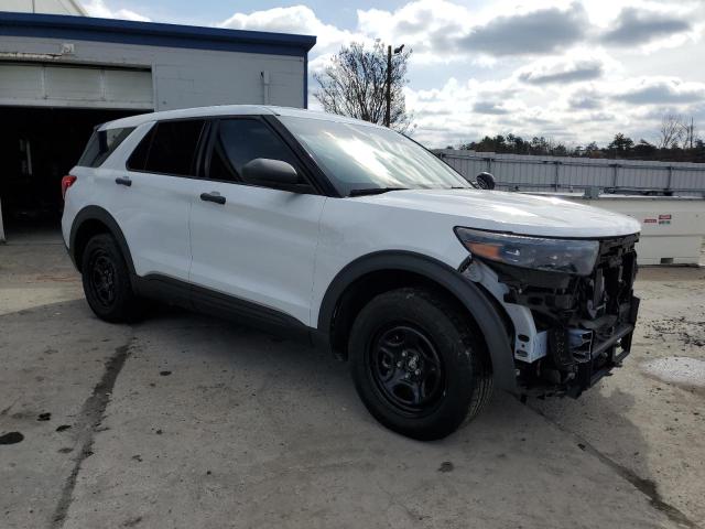 1FM5K8AB5MGB21355 - 2021 FORD EXPLORER POLICE INTERCEPTOR თეთრი ფოტო 4