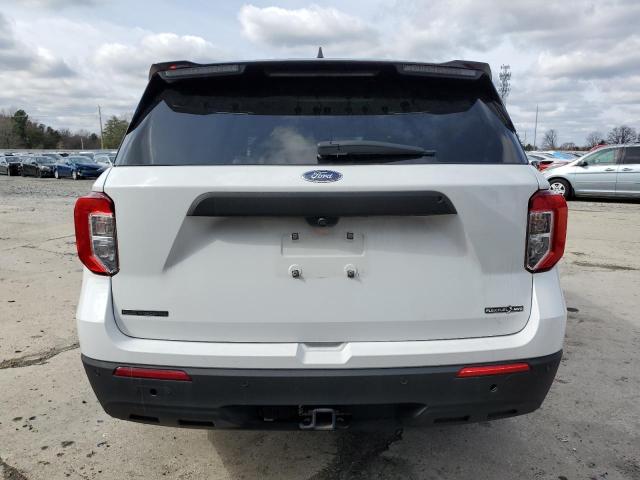 1FM5K8AB5MGB21355 - 2021 FORD EXPLORER POLICE INTERCEPTOR თეთრი ფოტო 6