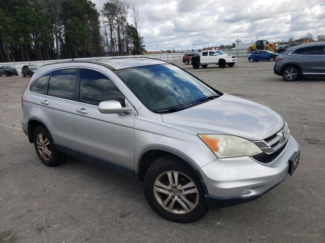 JHLRE4H71AC010282 - 2010 HONDA CR-V EXL SILVER photo 4