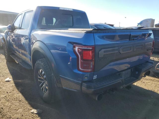 1FTFW1RG0KFA74582 - 2019 FORD F150 RAPTOR BLUE photo 2