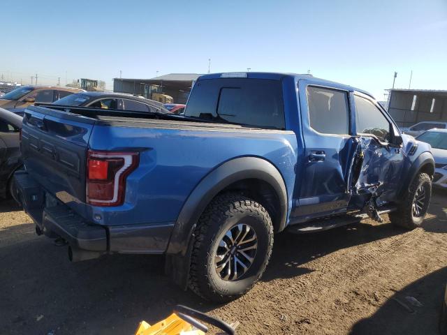 1FTFW1RG0KFA74582 - 2019 FORD F150 RAPTOR BLUE photo 3