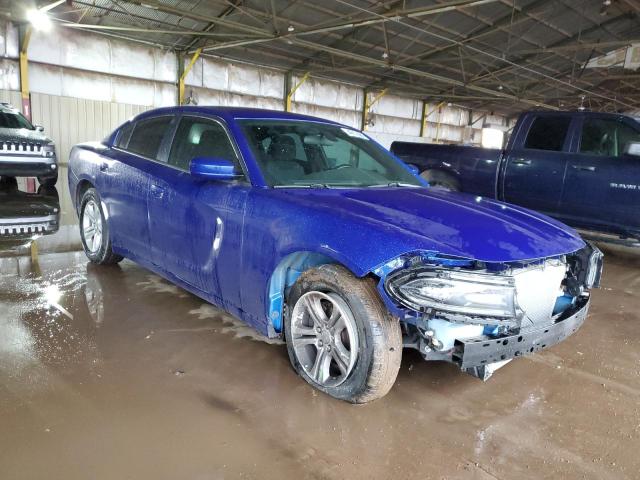 2C3CDXBG0JH272988 - 2018 DODGE CHARGER SXT BLUE photo 4