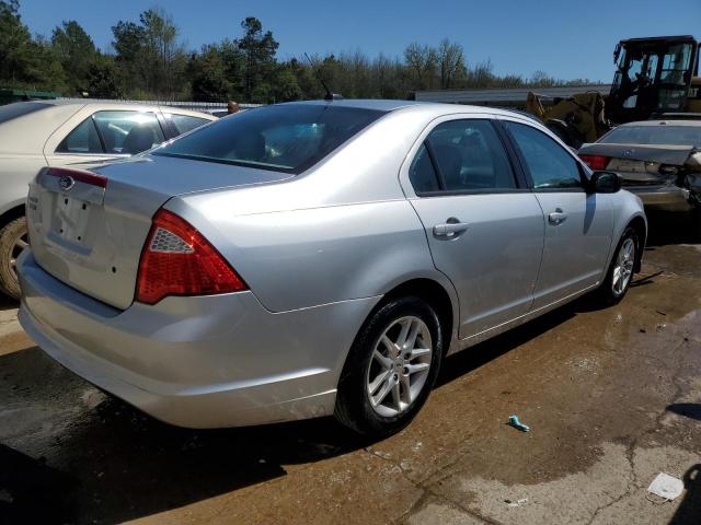 3FAHP0GAXCR347889 - 2012 FORD FUSION S SILVER photo 3