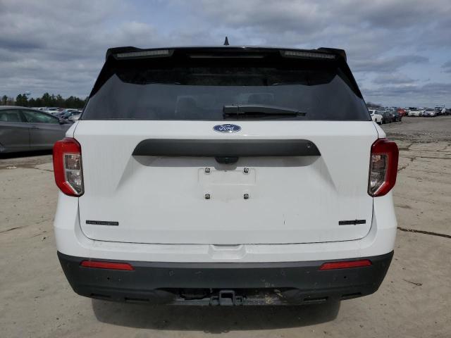 1FM5K8AB4NGC07287 - 2022 FORD EXPLORER POLICE INTERCEPTOR WHITE photo 6