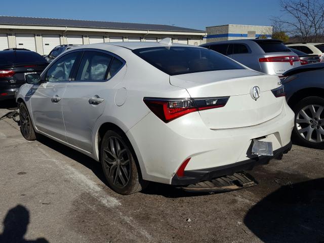 19UDE2F71KA007976 - 2019 ACURA ILX PREMIUM WHITE photo 3