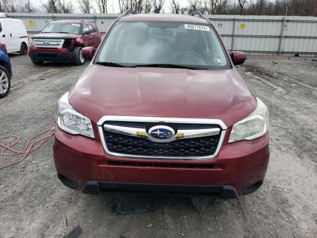 JF2SJAEC0EH440289 - 2014 SUBARU FORESTER 2.5I PREMIUM BURGUNDY photo 5