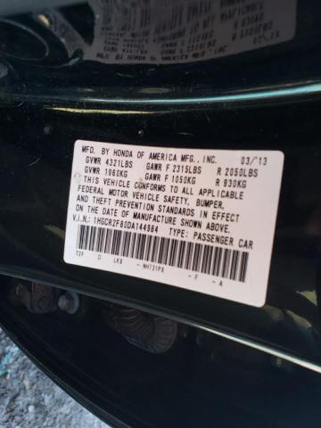 1HGCR2F80DA144984 - 2013 HONDA ACCORD EXL BLACK photo 12