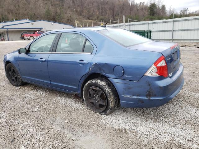 3FAHP0HG8AR333425 - 2010 FORD FUSION SE BLUE photo 2