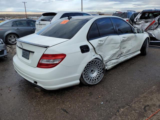 WDDGF5GB0AR098872 - 2010 MERCEDES-BENZ C 350 WHITE photo 3