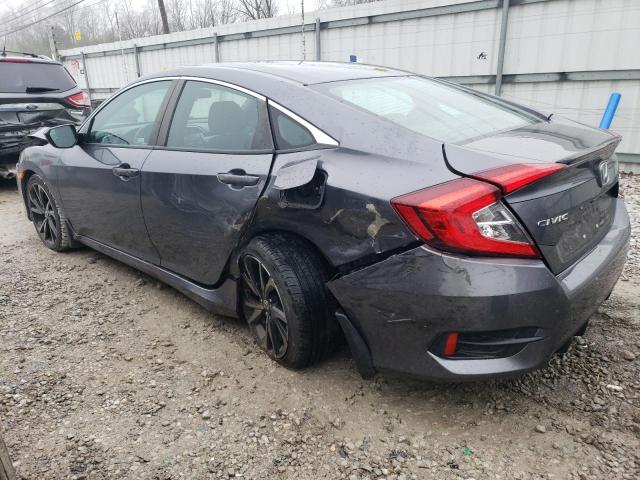 2HGFC2F80KH595619 - 2019 HONDA CIVIC SPORT GRAY photo 2