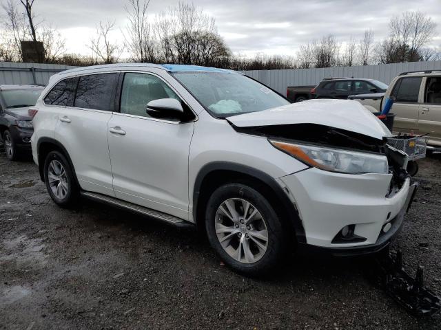 5TDJKRFH3FS074695 - 2015 TOYOTA HIGHLANDER XLE 白色 照片 4